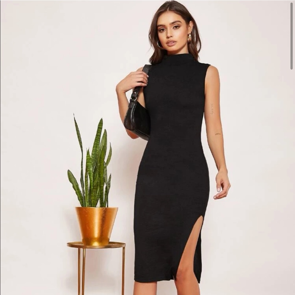 BRAND NEW/NEVER WORN Black Dress - SHEIN